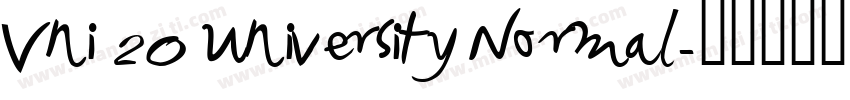 Vni 20 University Normal字体转换